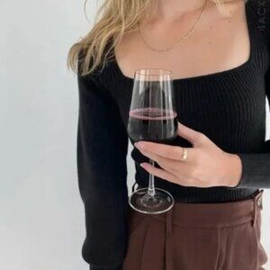 Oak + Fort Square Neck Sweater XS